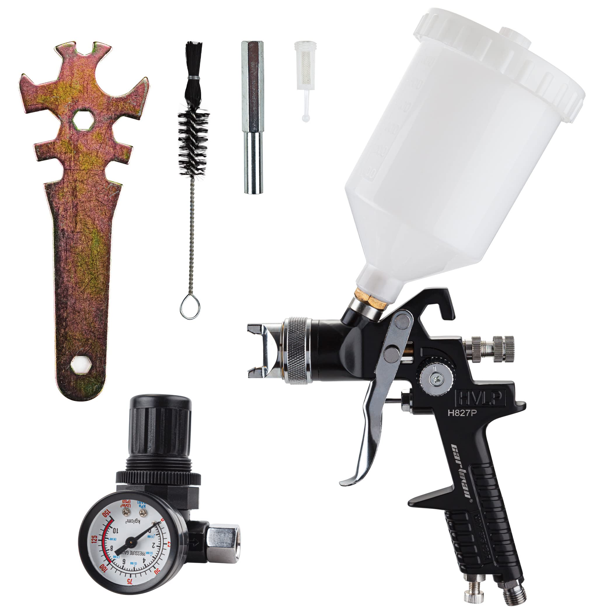 Amazon.com: Cartman HVLP Gravity Feed Air Spray Gun H827P, 20.2 oz